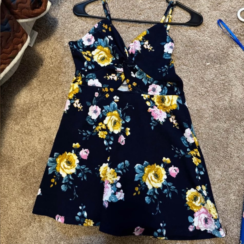 Floral Spaghetti Strap Dress